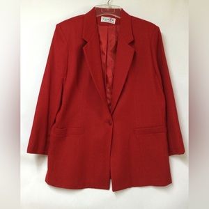 Red Dumas Blazer.   Size 14